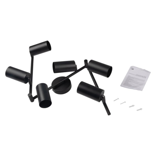 Светильник PCL-0606 6xGU10 IP20 230В BL настен./потолочн. декор. под лампу JazzWay 5066762 фото 2