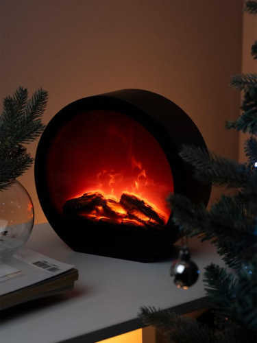 Светильник светодиодный "Камин" FL-D25USB IP20 250х90х230мм круглый питание: 3хAA/LR6 (не в компл.) или USB ФАZА 5060838 фото 5 Светильник светодиодный "Камин" FL-D25USB IP20 250х90х230мм круглый питание: 3хAA/LR6 (не в компл.) или USB ФАZА 5060838 фото 5