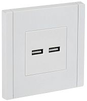 Розетка USB A+A 3.1А FORTE&PIANO FP249 бел. IEK FP-U21-D31-K01