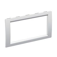 Рамка 4мод. универс. под Brava/VIVA/45х45 сер. металлик DKC F00013G