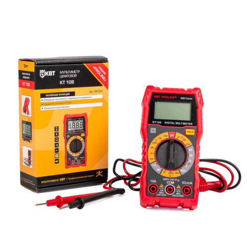 Мультиметр цифровой KT 108 "PROLINE" КВТ 86324 фото 2