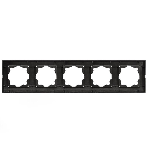 Рамка 5-м Бриллиант горизонт. графит Universal 1028-Gr фото 3