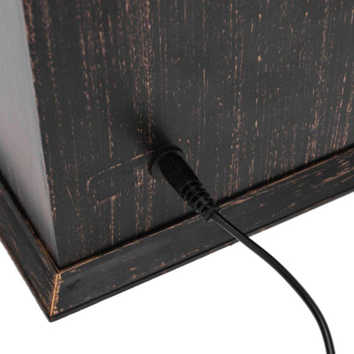 Камин светодиодный Рождество с эффектом живого огня 15х14х26см батарейки 2хС (не в комплекте) и USB бронзовый Neon-Night 511-027 фото 8