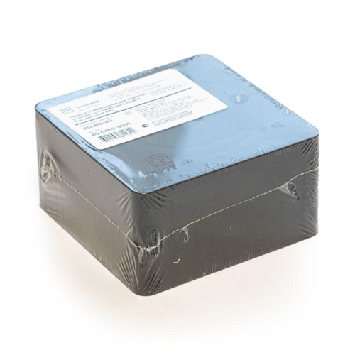 Коробка универсальная для кабель-канала 40-0460 безгалогенная (HF) 85х85х45 черн. Промрукав 40-0460-9005 фото 3