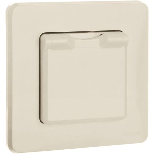 Розетка 1-м СП Inspiria 16А IP44 250В 2P+E защ. шторки с крышкой немецк. стандарт механизм сл. кость IEK 673741 фото 3