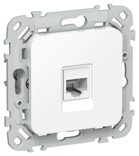 Розетка компьютерная СП FLITE РК6-1-0-ФлБ RJ45 кат.6 UTP механизм бел. IEK FI-K12-2-K01 Розетка компьютерная СП FLITE РК6-1-0-ФлБ RJ45 кат.6 UTP механизм бел. IEK FI-K12-2-K01