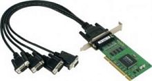 Плата мультипортовая для шины Universal PCI (с поддержкой PCI и PCI-X) CP-104UL-DB9M MOXA УТ0030040