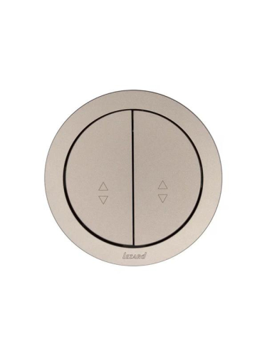 Выключатель проходной 2-кл. СП OSEN 10А IP20 механизм титан LEZARD 743-3788-106 фото 3