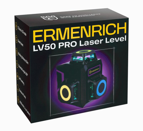 Уровень лазерный PRO LV50 фиолет. Ermenrich 84086 фото 6 Уровень лазерный PRO LV50 фиолет. Ermenrich 84086 фото 6