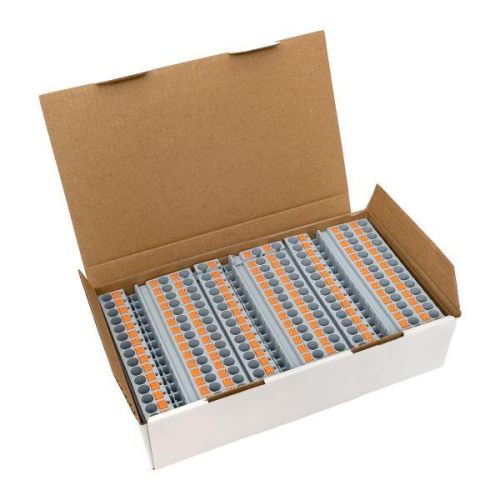 Колодка клеммная пружинная 6 Push-in 3 вывода сер. EKF PIT-6-3 фото 2