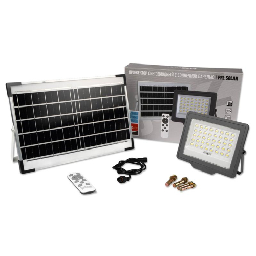 Прожектор светодиодный PFL SOLAR 100 6500К IP65 ДО с солнечн. панелью и пультом в компл. Pro JazzWay 5044418 фото 12