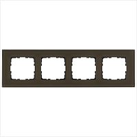 Рамка 4-м G-Glass стекло каперсовый Jasmart G1004GT