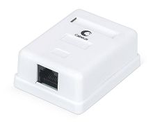 Розетка компьютерная одинарная внешняя WS-8P8C-Cat.6-1 RJ-45(8P8C) кат.6 Dual IDC Cabeus 7481c
