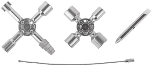 Ключ универсальный для электрошкафов 10-в-1 двусторонняя CrV бита РН2/SL7 FIT 60110 фото 7