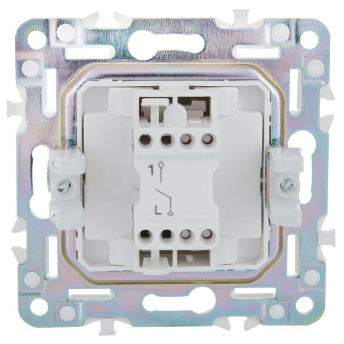 Выключатель 1-кл. SKANDY 10А SK-V01S серебр. IEK SK-V10-0-10-K23 фото 5