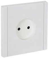 Розетка СП FORTE&PIANO FP217 10А без заземл. защ. шторки винт. крепл. бел. IEK FP-R13-10-K01