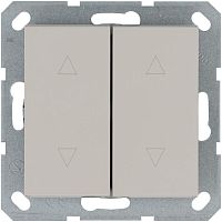 Выключатель для жалюзи 2-кл. 10А IP20 механизм тауп Jasmart G3028T