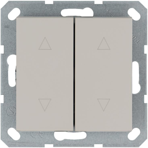 Выключатель для жалюзи 2-кл. 10А IP20 механизм тауп Jasmart G3028T