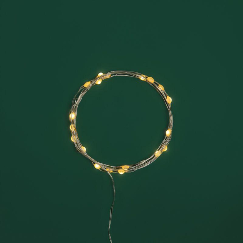 Гирлянда светодиодная "Роса" с крупными каплями 2м 20LED тепл. бел. IP20 2хCR2032 (в комплекте) Neon-Night 302-006 фото 5