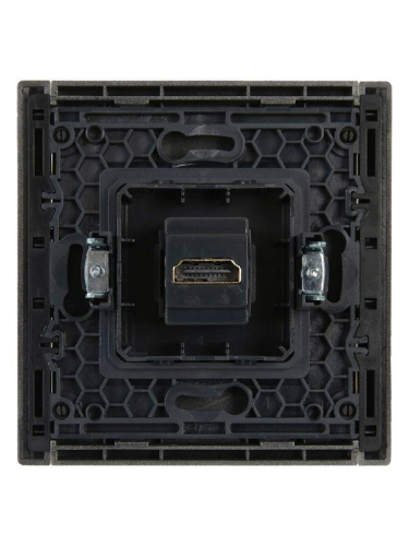 Розетка HDMI FORTE&PIANO FP540 сталь IEK FP-H10-K46 фото 5