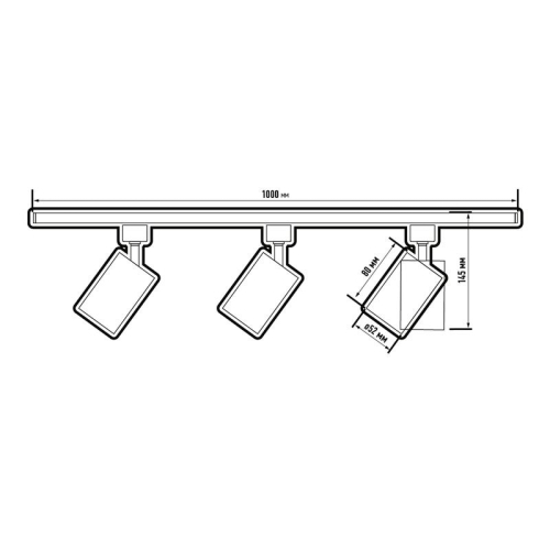 Светильник светодиодный трековый PTR 1512 3х12Вт 4000К IP40 24град. Black Pro черн. JazzWay 5062221 фото 3