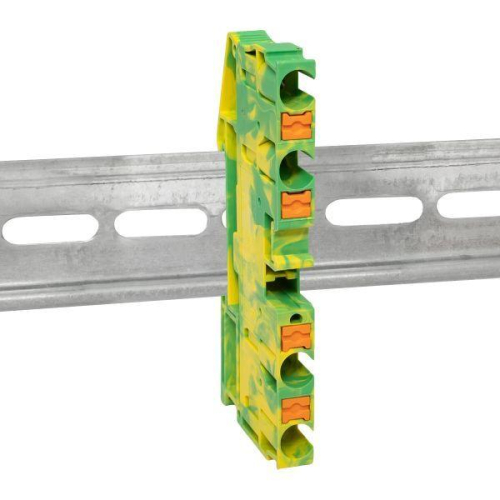 Колодка клеммная пружинная 6 Push-in 4 вывода земля EKF PIT-6-4-pe фото 3