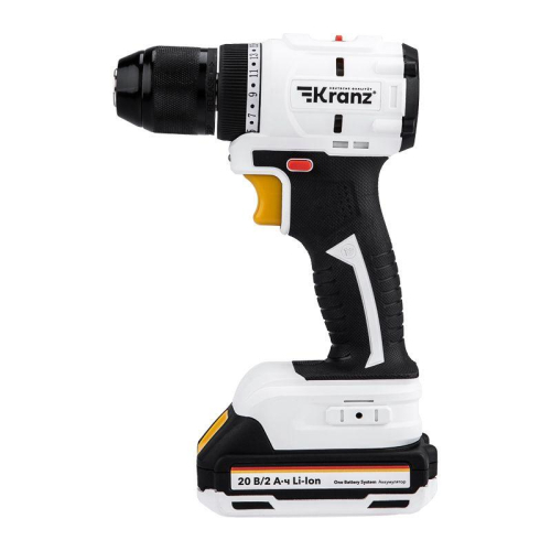 Дрель-шуруповерт аккумуляторная бесщеточная Li-Ion 20В 55Нм (кейс 2 аккум. 2А.ч) Kranz KR-PT-055 фото 15