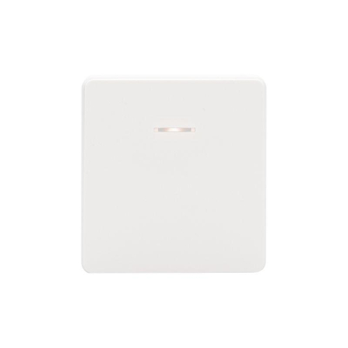 Выключатель 1-кл. СП ROUND MIELE 10А с подсветкой перламутр Kranz KR-78-0713-1