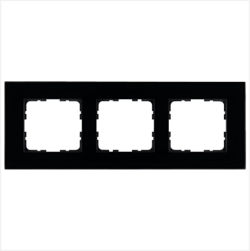 Рамка 3-м G-Glass стекло черн. Black Glass Jasmart G1003GB