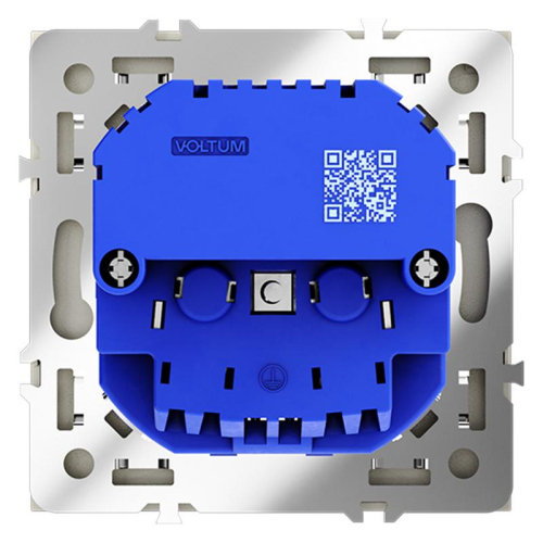Розетка 1-м СП S70 16А с USB A+A с заземл. защ. шторки механизм сталь Voltum VLS040405 фото 4 Розетка 1-м СП S70 16А с USB A+A с заземл. защ. шторки механизм сталь Voltum VLS040405 фото 4
