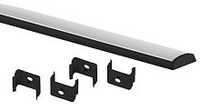Комплект с гибким накладным анодированным профилем 1506GB 15х6.4мм 2м черн. CAB292 Эра Б0062767