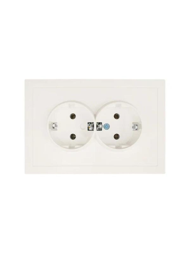 Розетка 2-мест. с/з СП ZIMA IP20 16А ПБТ безвинт. зажим слон. кость LEZARD 704-9000-127BQC Розетка 2-мест. с/з СП ZIMA IP20 16А ПБТ безвинт. зажим слон. кость LEZARD 704-9000-127BQC