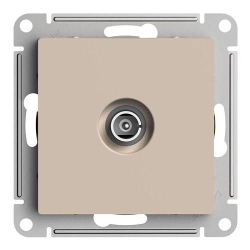 Розетка телевизионная оконечная TV AtlasDesign 1дБ механизм песочн. SE ATN001291 фото 3