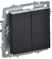 Выключатель перекрестный 2-кл. СП BRITE ВС10-2-3-БрЧ 10А механизм черн. IEK BR-V23-0-10-K02