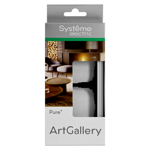 Рамка 2-м ArtGallery Pure органич. стекло алюм. SE GAL320302 фото 3