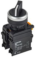 Переключатель 2 полож. 1НО+1НЗ длин. ручка черн. MASTER IEK MI-SW60-11XB2-3-25-2-K02