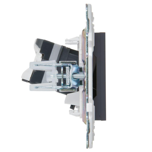 Розетка компьютерная RJ45 кат.5E SKANDY SK-K01T титан IEK SK-K10-1-K48 фото 4