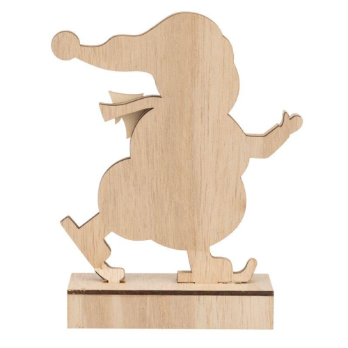 Фигура деревянная "Снеговик" 18см 5LED тепл. бел. 0.1Вт IP20 с подсветкой Neon-Night 504-017 фото 5