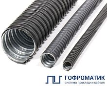 Металлорукав в ПВХ изоляции МРПИ НГ 100 d100мм без протяжки (уп.10м) ГОФРОМАТИК zeta42221
