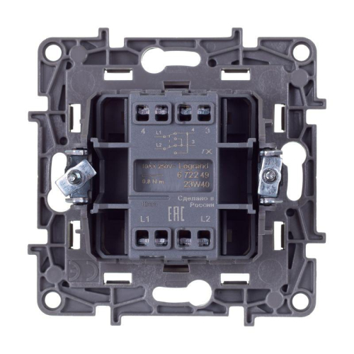 Переключатель перекрестный 1-кл. Etika 250В 10AX винт. зажимы бел. IEK 672249 фото 3 Переключатель перекрестный 1-кл. Etika 250В 10AX винт. зажимы бел. IEK 672249 фото 3