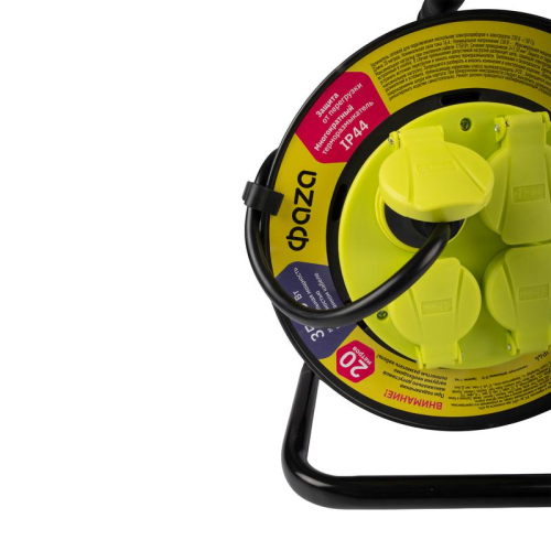 Удлинитель на катушке 4х20м с заземл. IP44 CRW-04-2000 ФАZА 5063839 фото 2