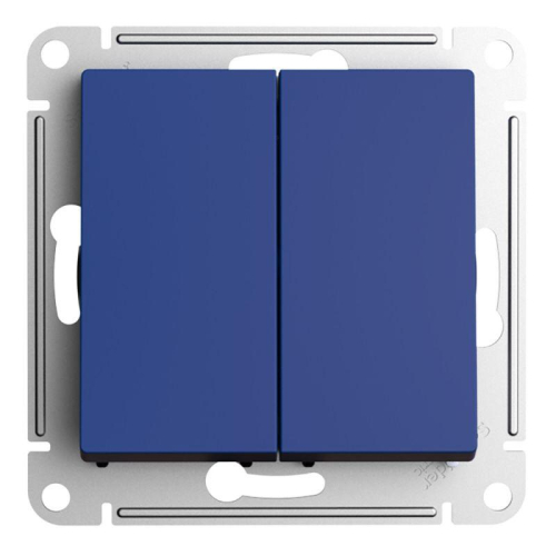 Выключатель 2-кл. AtlasDesign (сх. 2) 10А с самовозвратом механизм аквамарин SE ATN001117 фото 3 Выключатель 2-кл. AtlasDesign (сх. 2) 10А с самовозвратом механизм аквамарин SE ATN001117 фото 3