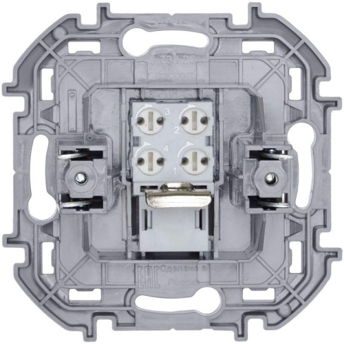 Розетка телефонная Inspiria RJ11 механизм бел. IEK 673820 фото 4