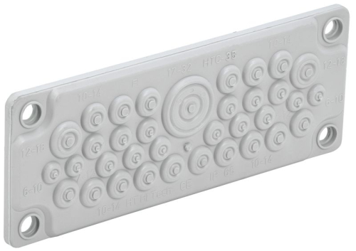 Ввод кабельный мембранный 35 отверстий d6-32мм IP65 (без клипс) TITAN IEK TI-01D-MC-035-65 Ввод кабельный мембранный 35 отверстий d6-32мм IP65 (без клипс) TITAN IEK TI-01D-MC-035-65