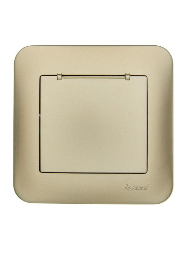 Розетка 1-м СП ASTI 16А IP20 с заземл. с крышкой термопласт в сборе золото. LEZARD 7081-3636-123В Розетка 1-м СП ASTI 16А IP20 с заземл. с крышкой термопласт в сборе золото. LEZARD 7081-3636-123В