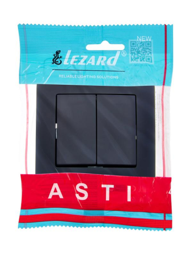 Выключатель 2-кл. 1п СП ASTI 10А IP20 в сборе черн. бархат LEZARD 7081-4242-101 фото 3 Выключатель 2-кл. 1п СП ASTI 10А IP20 в сборе черн. бархат LEZARD 7081-4242-101 фото 3