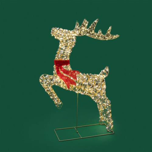 Фигура светодиодная "Бегущий олень" 88см тепл. бел. IP44 питание от трансформатора Neon-Night 501-375 фото 3