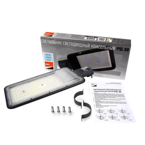 Светильник светодиодный PSL 08 GR 200Вт 5000К IP65 140/70град. ДКУ уличный консольный с линзовым модулем Pro JazzWay 5045866 фото 7