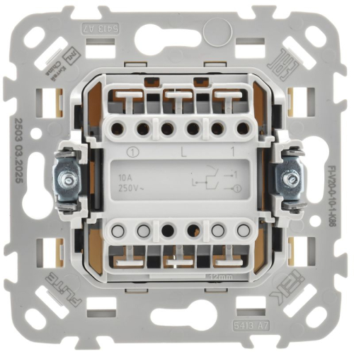 Выключатель 2-кл. СП FLITE ВС12-1-0-ФлСл 10А механизм сливочный IEK FI-V20-0-10-1-K86 фото 3 Выключатель 2-кл. СП FLITE ВС12-1-0-ФлСл 10А механизм сливочный IEK FI-V20-0-10-1-K86 фото 3