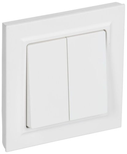 Выключатель 2-кл. СП BRITE ВСР10-2-0-БрАБ 10А в сборе арктич. бел. IEK BR-V20-0-10-K91-F Выключатель 2-кл. СП BRITE ВСР10-2-0-БрАБ 10А в сборе арктич. бел. IEK BR-V20-0-10-K91-F